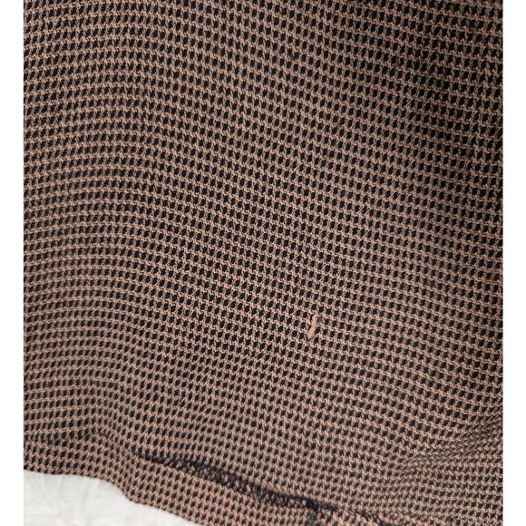 90s Vintage Sleeveless High Neck Top Black and Pink Small Briggs New York - Picture 8 of 11